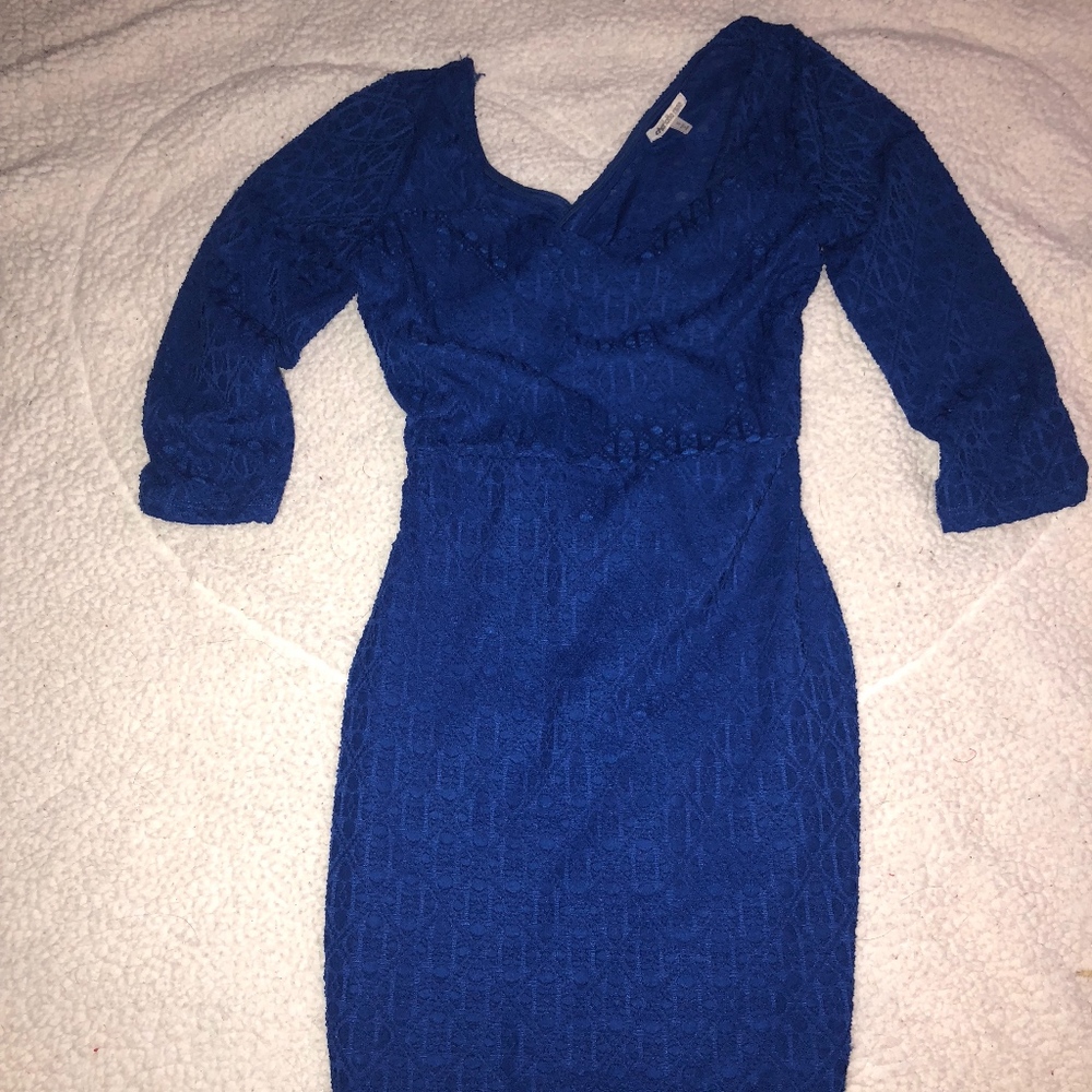 ELECTRIC BLUE BODYCON DRESS